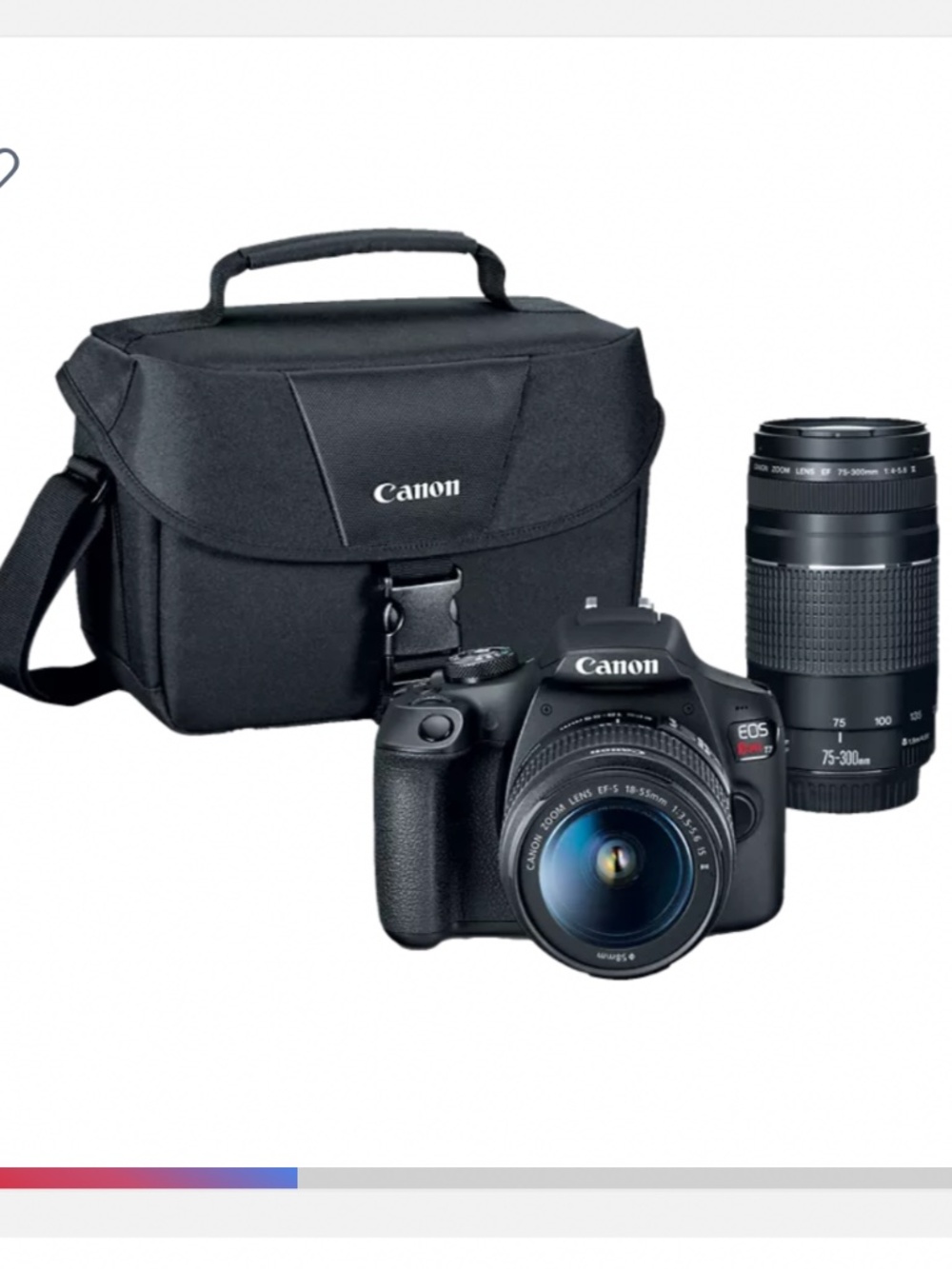 EOS Rebel T7 Double Zoom Lens Kit
